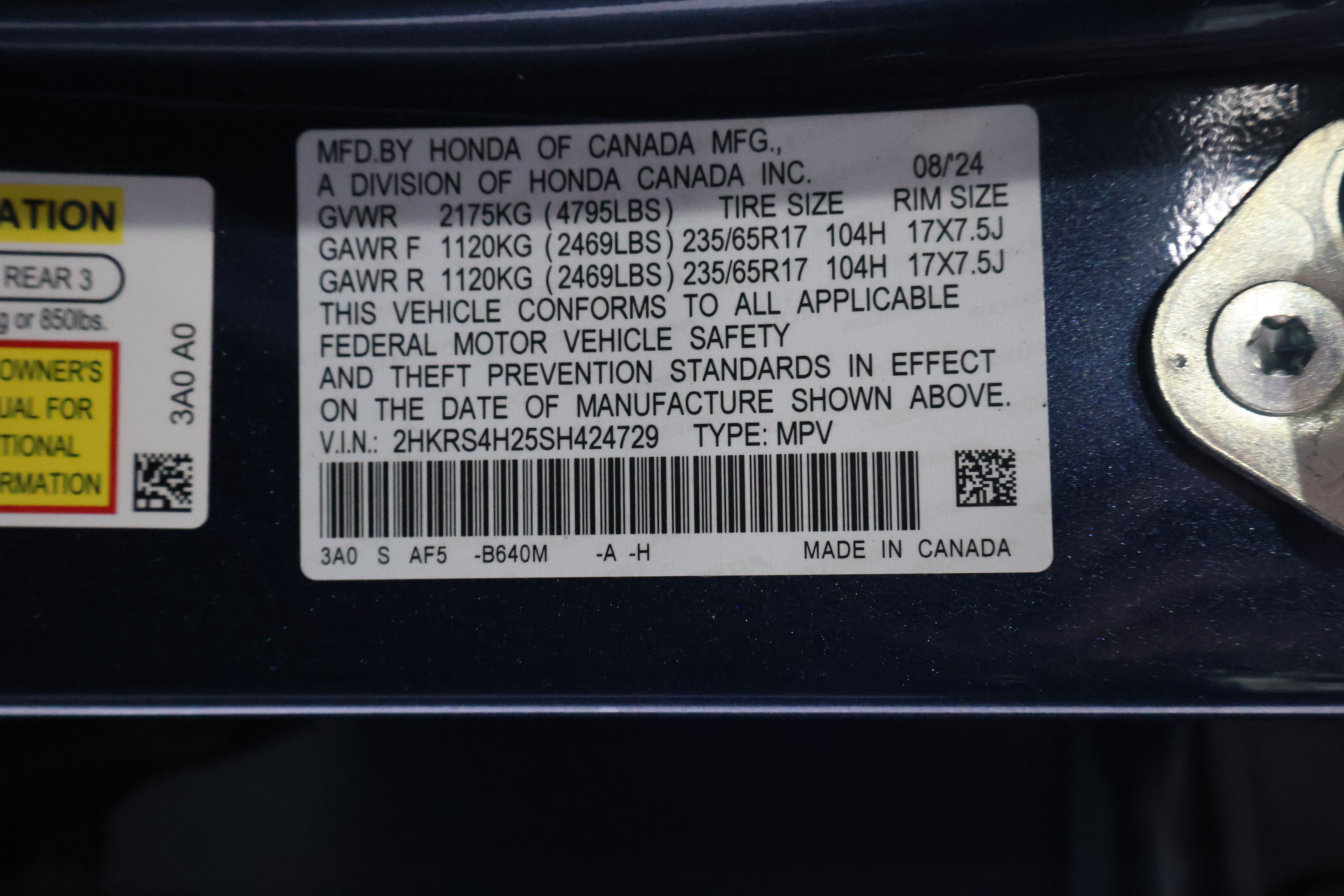 2025 Honda CR-V LX AWD